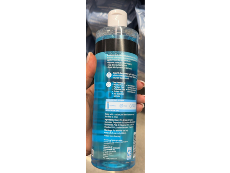 Neutrogena Hydro Boost Micellar Water, Hyaluronic Acid, 13.5 fl oz/400 mL