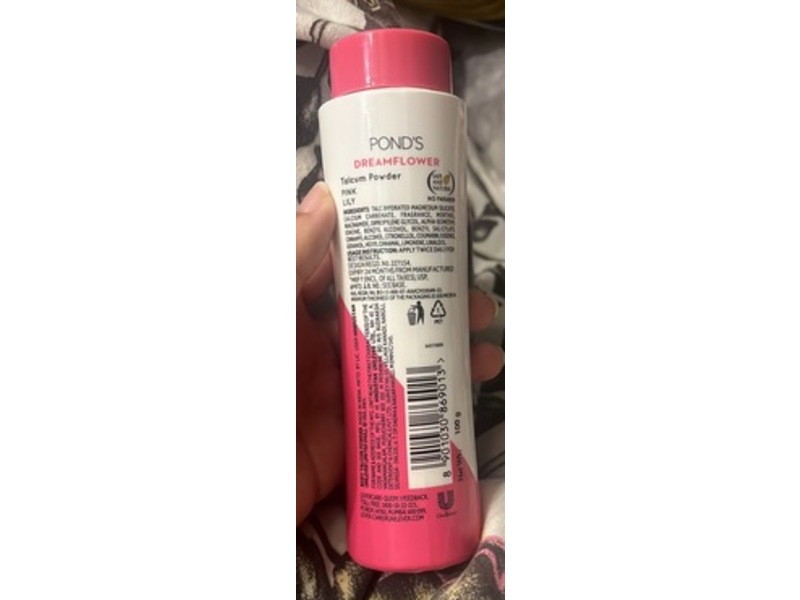 Pond's Dreamflower Talc, Pink Lily, 100 g
