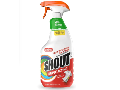 SC Johnson Shout Triple-Acting Stain Remover, 22 fl oz/650 mL