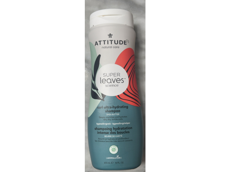 Attitude Curl Ultra Hydrating Shampoo, Shea Butter, 16 fl oz/473 mL
