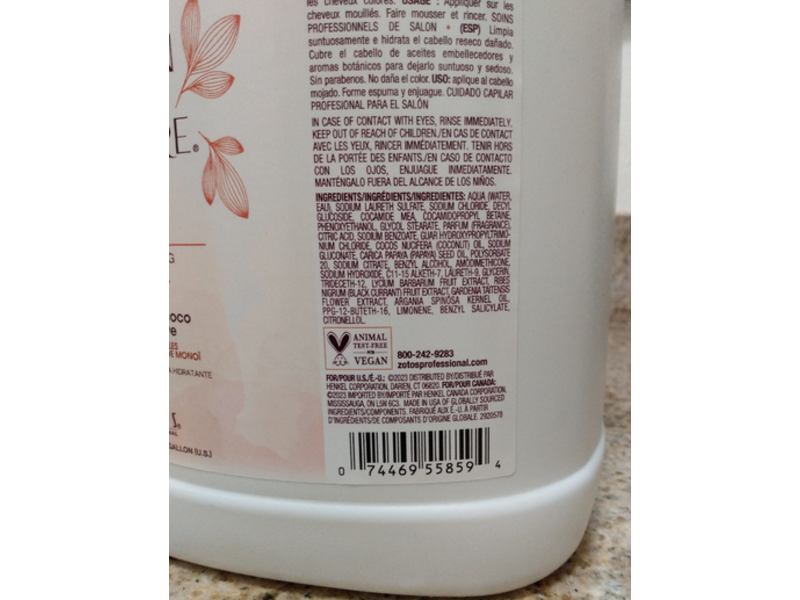 Bain De Terre Ultra Hydrating Shampoo, Coconut Papaya, 3.785 L