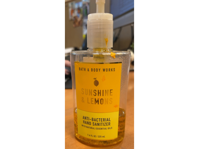 Bath & Body Works Anti Bacterial Hand Sanitizer, Sunshine & Lemons, 7.6 fl oz/225 mL