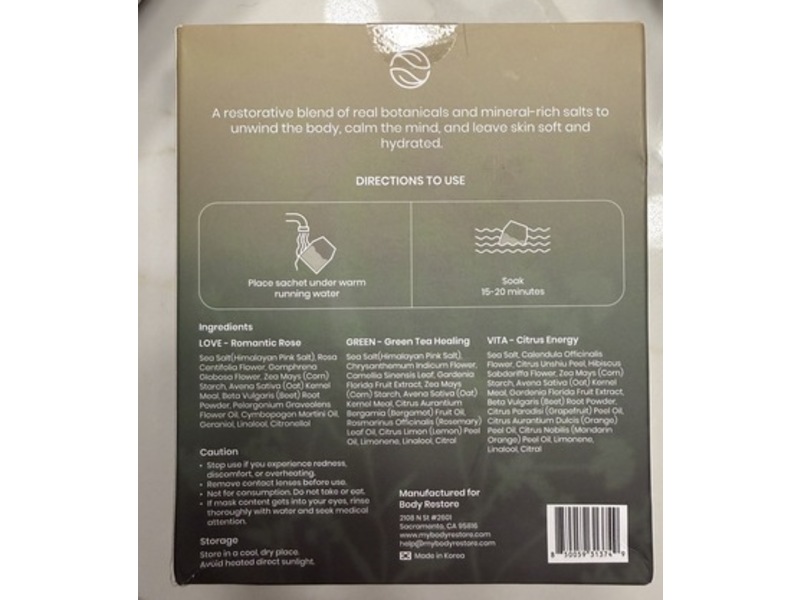 Body Restore Bath Tea Soaks, 3 Count