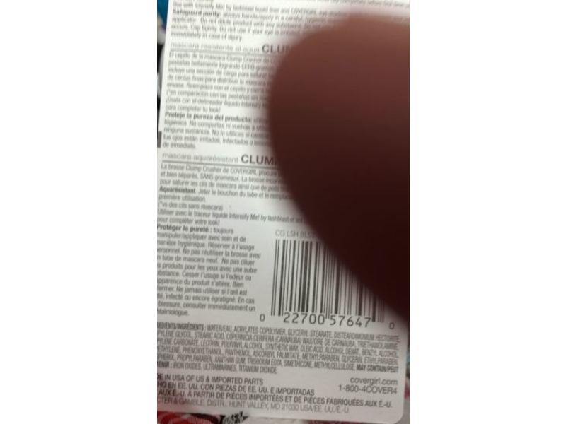 CoverGirl Clump Crusher Water Resistant Mascara, Black Brown 835, 0.44 fl oz
