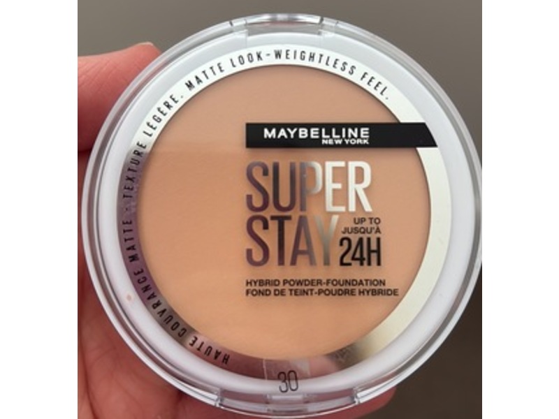 Maybelline 24h Super Stay Hybrid Powder Foundation, 30, 9 g