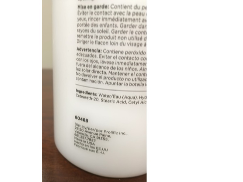 ProLific 30 Volume Cream Developer, 32 fl oz/946 mL