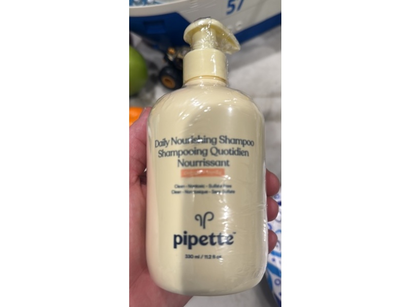 Pipette Daily Nourishing Shampoo, Orange +Vanilla, 11.2 fl oz/330 mL
