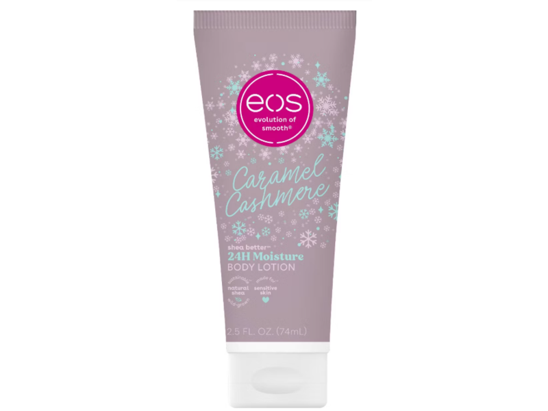 Eos Shea Better Body Lotion, Caramel Cashmere, 2.5 fl oz/74 mL, 2 Pack