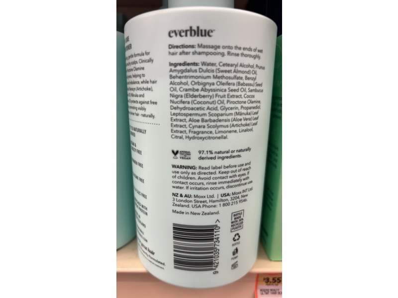 Everblue Naturals Scalp Care Conditioner, Mindful, 13.5 fl oz/400 mL