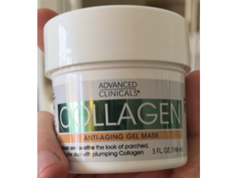 Advanced Clinicals Collagen Anti Aging Gel Mask, 5 fl oz/148 mL
