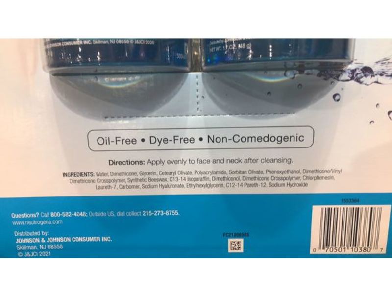 Neutrogena Hydro Boost Gel-Cream Extra-Dry, 3.4 oz/96 g, (Pack of 2)