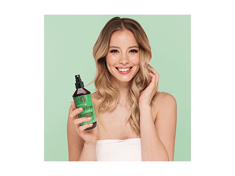 Arganatural Purifying Tea Tree Leave In Conditioner Spray, Natural Argan Oil, 8 fl oz/240 mL