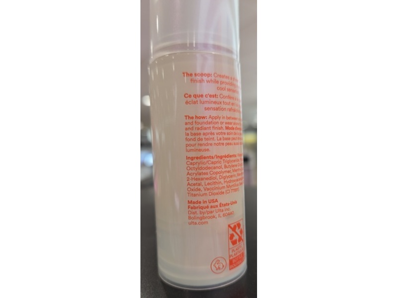 Ulta Beauty Cool & Glow Face Primer, 1 fl oz/30mL