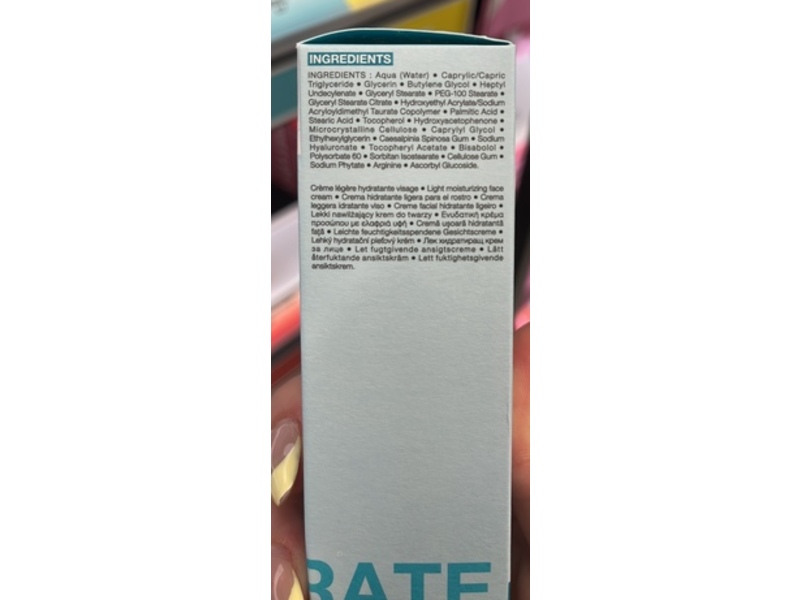 Sephora Hydrate Satin Light Cream, Hyaluronic Acid, 1.69 fl oz/50 mL