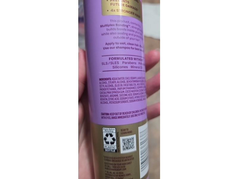 Schwarzkopf Keratime Deep Repair Conditioner, 10.1 fl oz/300 mL