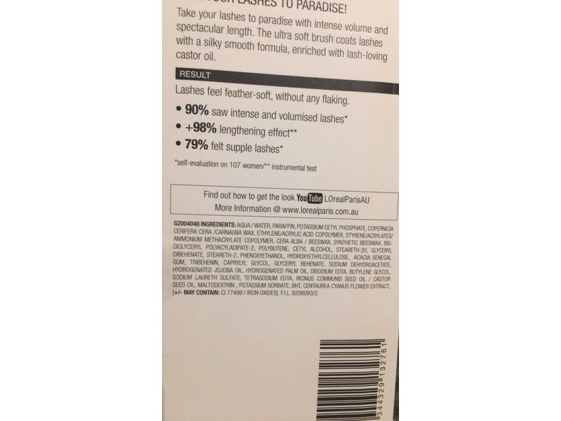 L'Oreal Paris Paradise Extatic Mascara, Black, 6.4 mL