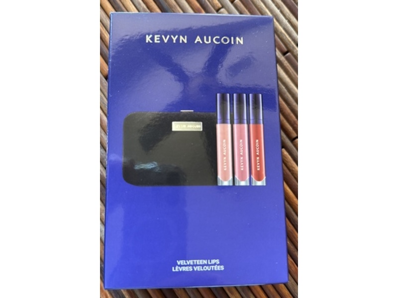 Kevyn Aucoin Velvet Matte Liquid Lipcolor Set, Stunning, Fabulous & Enchanting, 0.1 fl oz/5 mL