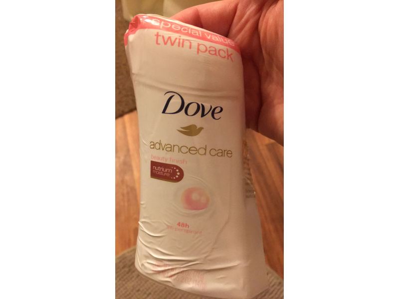 Dove Advanced Care Antiperspirant, Beauty Finish, 2.6 oz, 2 Pack