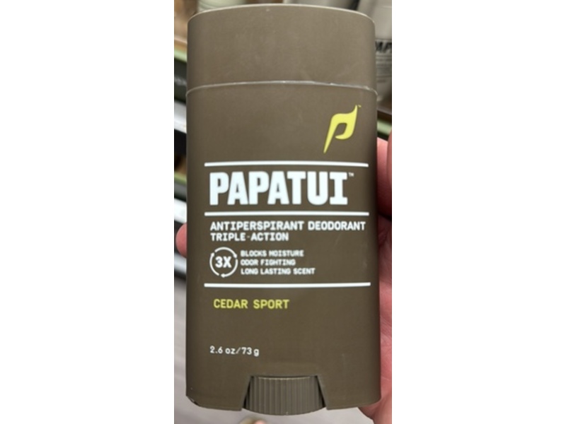 Papatui Antiperspirant Deodorant, Cedar Sport, 2.6 oz/73 g