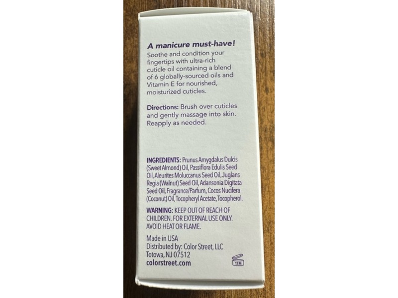 Color Street Cuticle Oil, 0.5 fl oz/15 mL