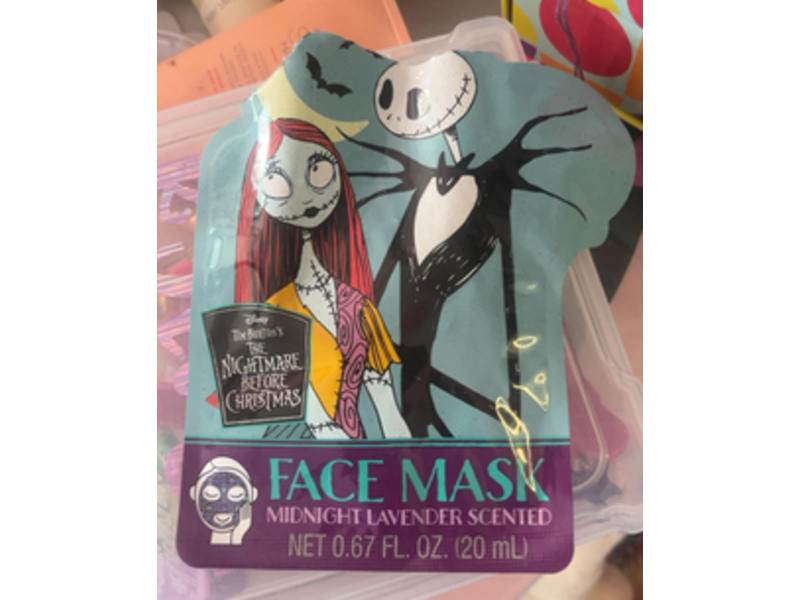 Disney The Nightmare Before Christmas Face Mask, Midnight Lavender Scented, 0.67 fl oz/20 mL