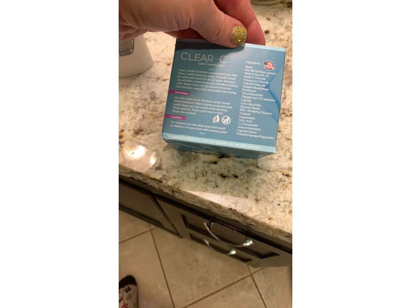 Clear C Eyelid Cleansing Wipes Clean, Comfort & Refresh, 30 Count