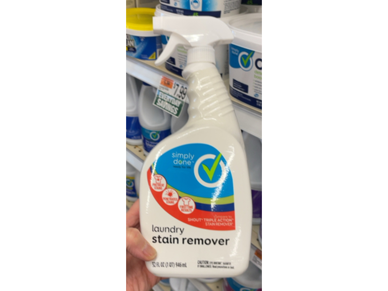 Simply Done Laundry Stain Remover, 32 fl oz/946 mL