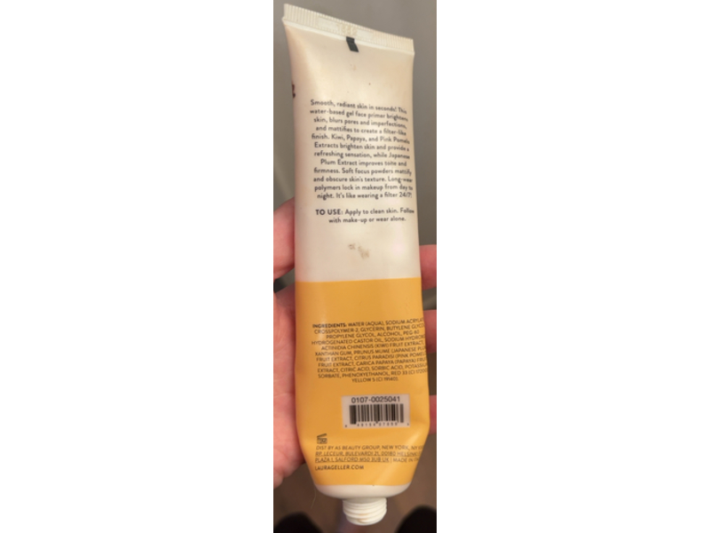 Laura Geller Spackle Skin Perfecting Primer Makeup, Brighten n Blur, 2 fl oz/59 mL