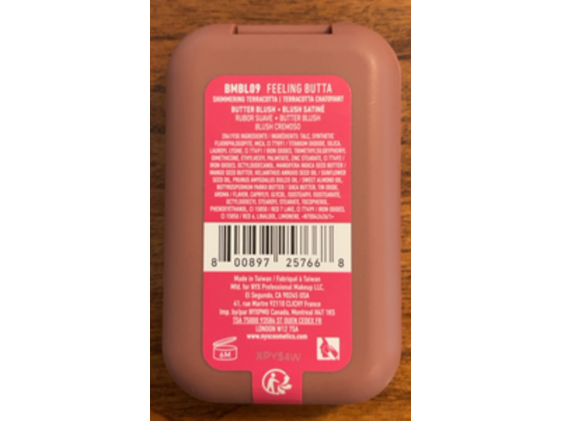 NYX Professional Makeup Buttermelt Blush, Feeling Butt, 0.17 oz/5 g