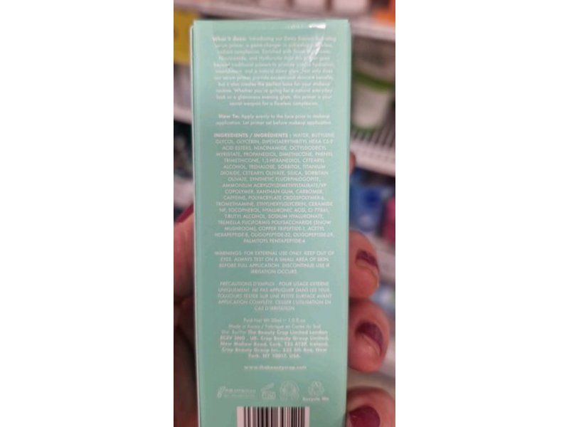 The Beauty Crop Dewy + Bounce Hydrating Serum Primer, Fragrance Free, 1 fl oz/30 mL