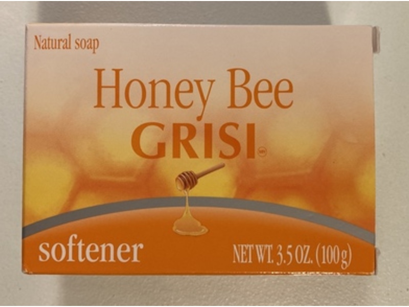 Grisi Miel De Abeja Bar Soap, Honey Bee, 3.5 oz/100 g, Pack Of 12