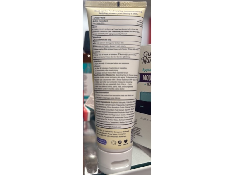 Hello Bello Baby Mineral Sunscreen Lotion, SPF 50, 3 fl oz/89 mL