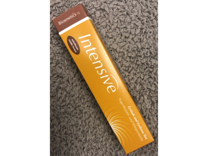 Biosmetics Eye Care Intensive Eyelash & Eyebrow Tint, Middle brown, 0.68 fl oz/20 mL