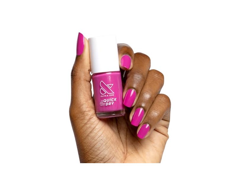 Olive & June Quick Dry Nail Polish, Wildest Magenta Purple, 0.30 fl oz/9 mL