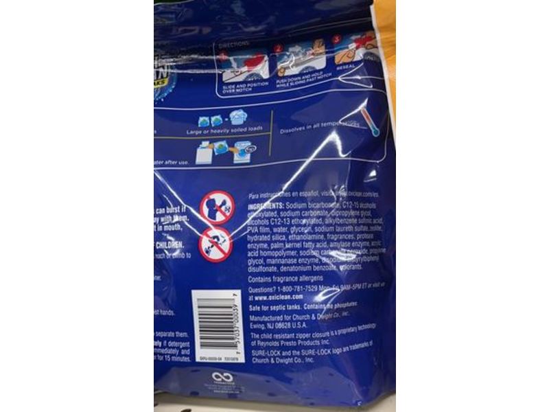 Oxi Clean Laundry Detergent Paks, Sparkling Fresh, 0.54 kg, 27 Count