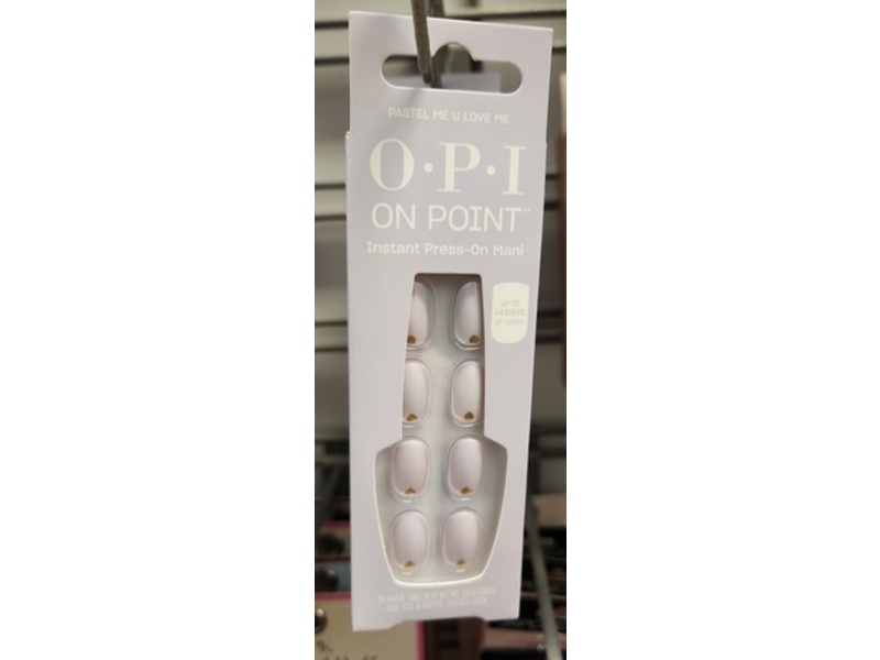 Opi On Point Instant Press On, Pastel Me U Love Me, 0.035 fl oz, 24 Nails