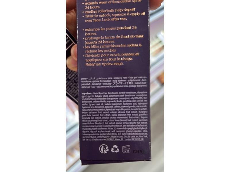 Tarte Ballin Base Poreless Primer, Matte, 1.35 fl oz/40 mL