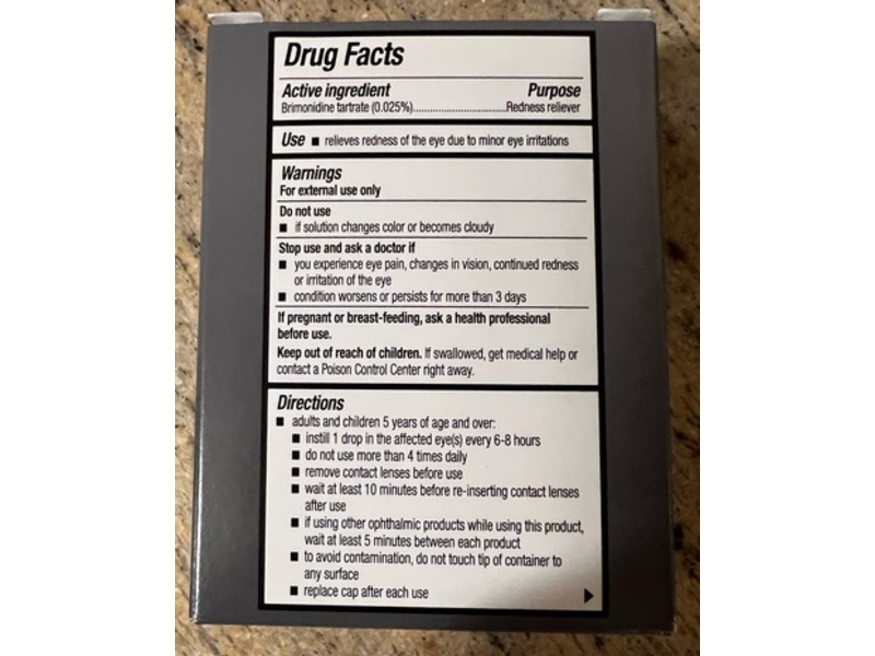 Lumify Bausch + Lomb Redness Reliever Eye Drops, 0.25 fl oz/7.5 mL, Pack Of 2