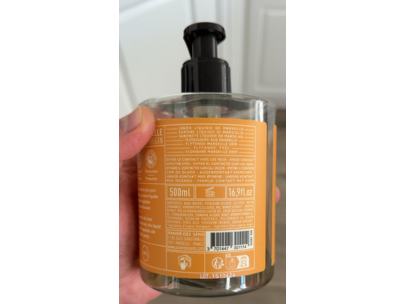 Panier Des Sens Liquid Marseille Soap, Honey, 16.9 fl oz/500 mL