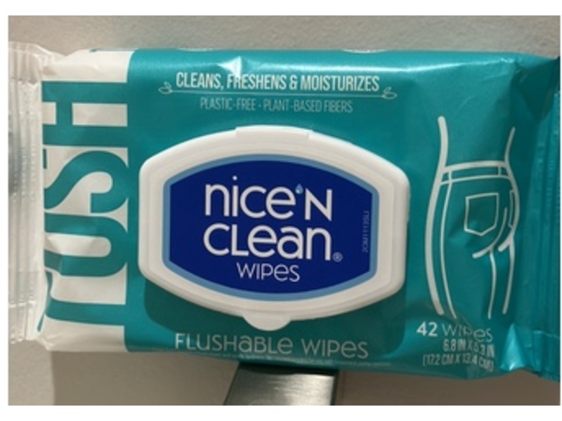 Nicen'N Clean Wipes Flushable Wipes, 42 Count