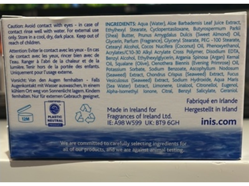 Inis The Energy Of The Sea Body Butter, Seaweed Extracts, 10.1 fl oz/300 mL