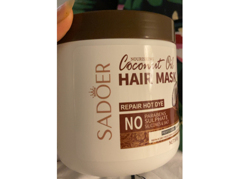 Sadoer Nourishing Coconut Oil Hair Mask, 500 mL