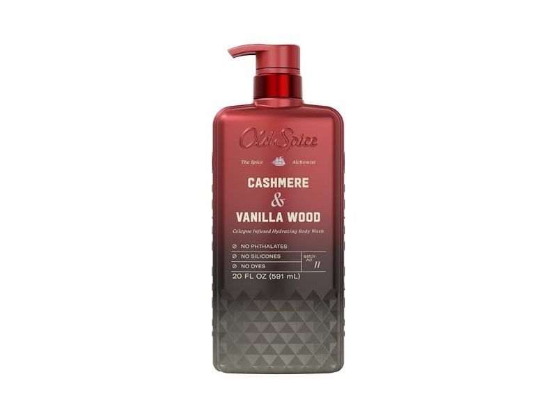 Old Spice Body Wash, Cashmere & Vanilla Wood, 20 fl oz/591 mL