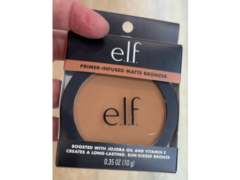 e.l.f. Primer-Infused Matte Bronzer, Catching Rays, 0.35 oz/10 g