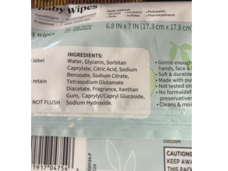 Walgreens Soothing Baby Wipes, Green Tea & Melon, 64 Count