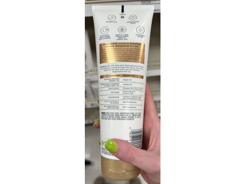 Pantene Pro-V Miracles Regenerative Oil Blend Conditioner, 10.9 fl oz/325 mL