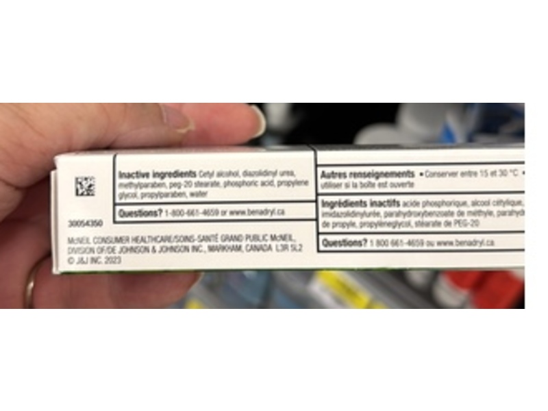 Benadryl Triple Action Itch Stopping Cream, 1 oz/28.3 g