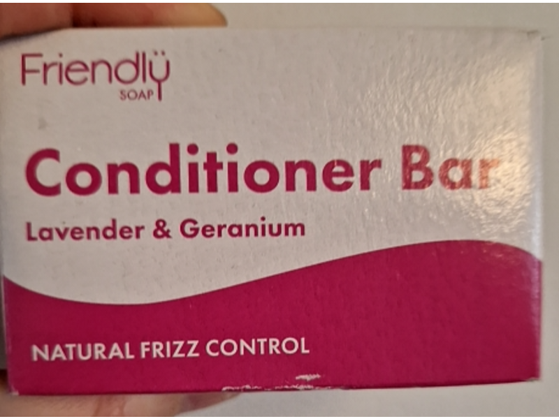 Friendly Soap Conditioner Bar, Lavender & Geranium, 3.17 oz/90 g