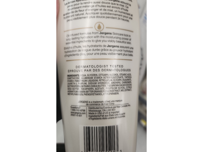 Jergens Nourishing Honey Moisturizing Lotion, 620 mL
