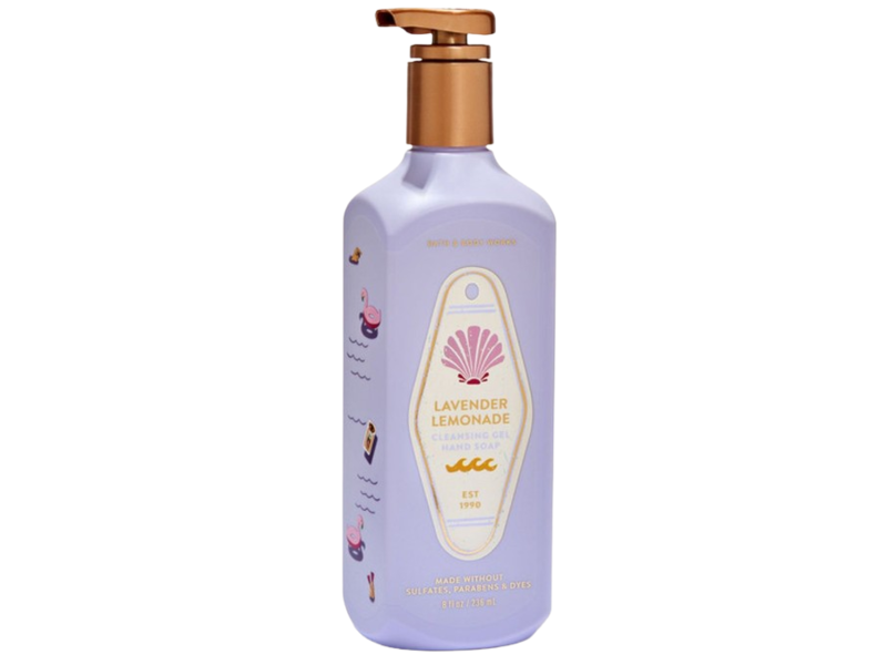 Bath & Body Works Cleansing Gel Hand Soap, Lavender Lemonade, 8 fl oz/230 mL